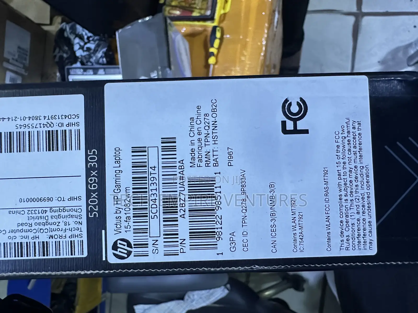 New Laptop HP Victus 15 16GB Intel Core I5 SSD 512GB