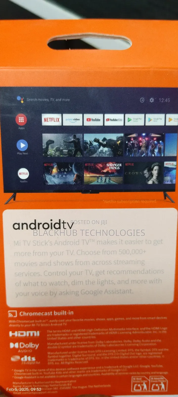 Mi Tv Stick FHD With in-Built Chromecast