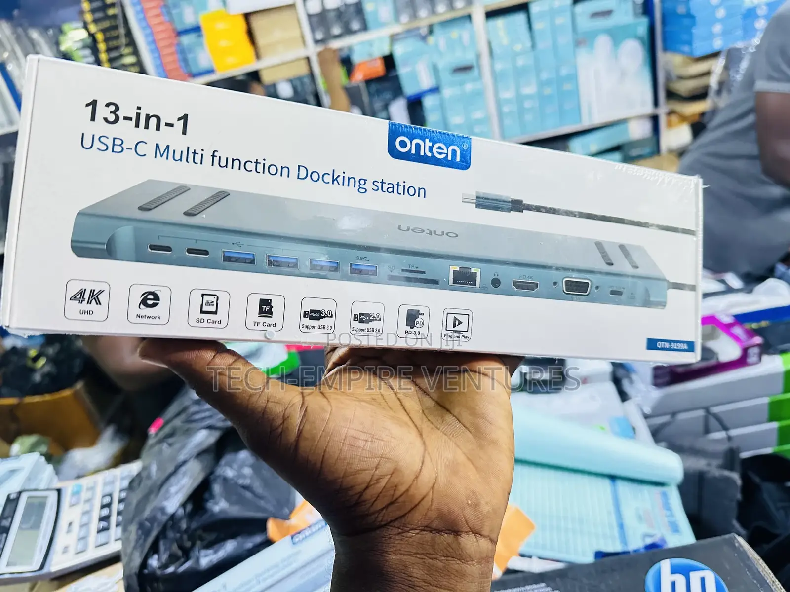 Onten Otn-9199a USB-C to 13 in 1 Docking Station 
