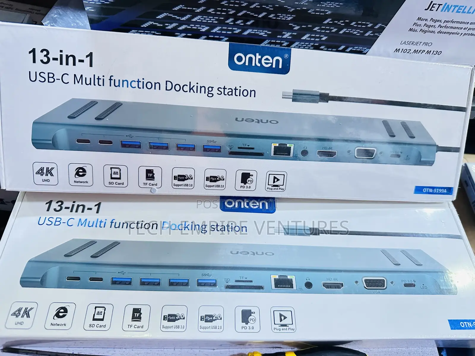 Onten Otn-9199a USB-C to 13 in 1 Docking Station 
