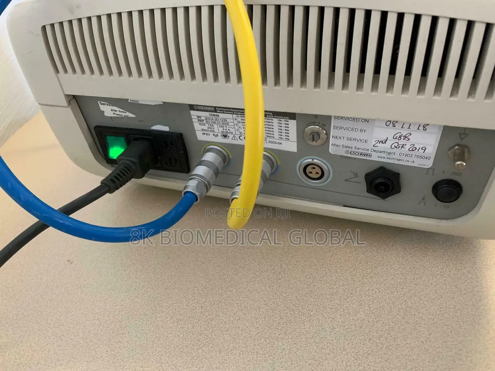 UK Used Eschmann TD830 Mono-polar/Bipolar Diathermy Unit