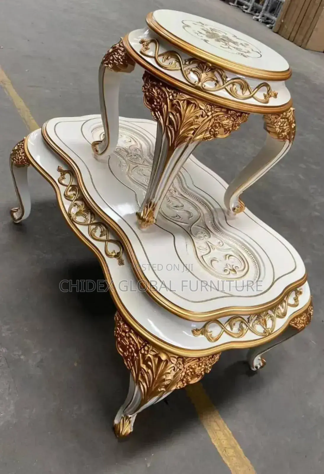 Center Table With Two Side Tables