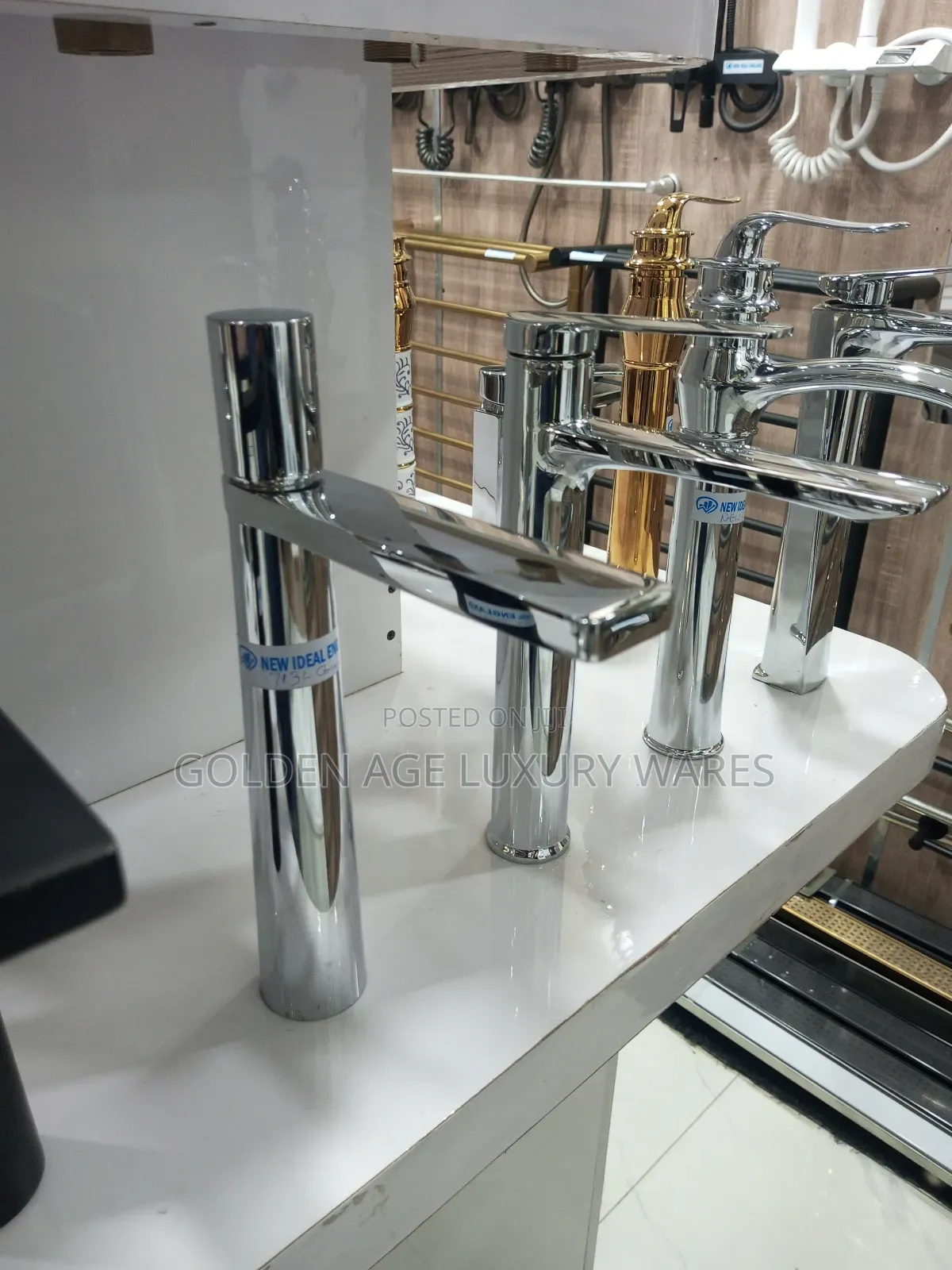 Brass Long Basin Mixer Stainless