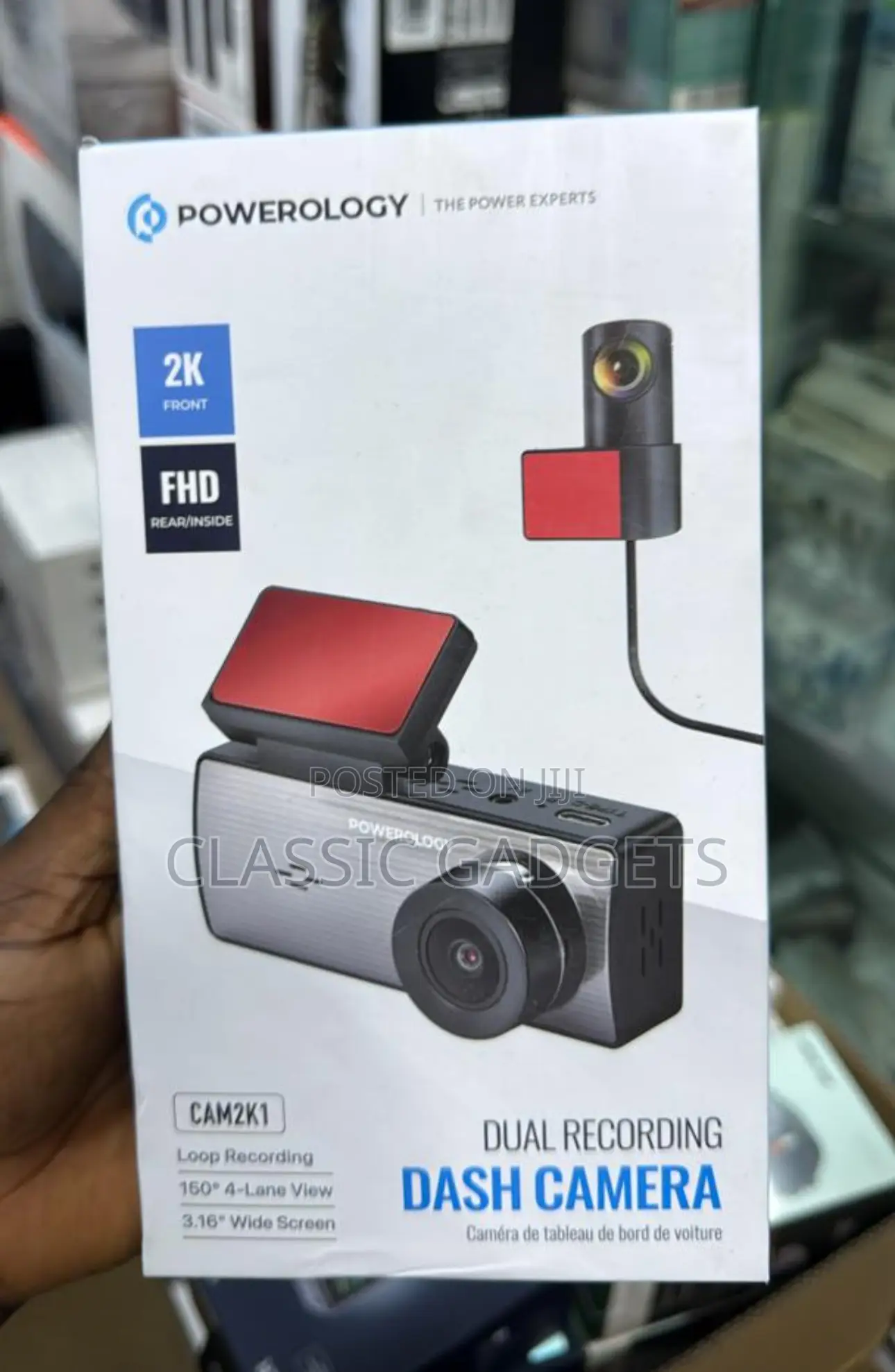Powerology Dual Recording Front FHD Dash Camera