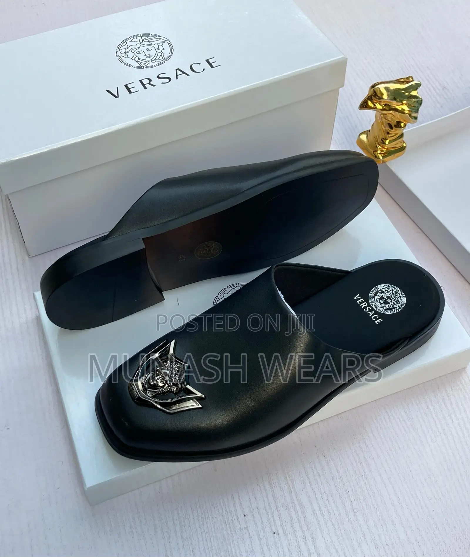 Versace Leather Half Shoe