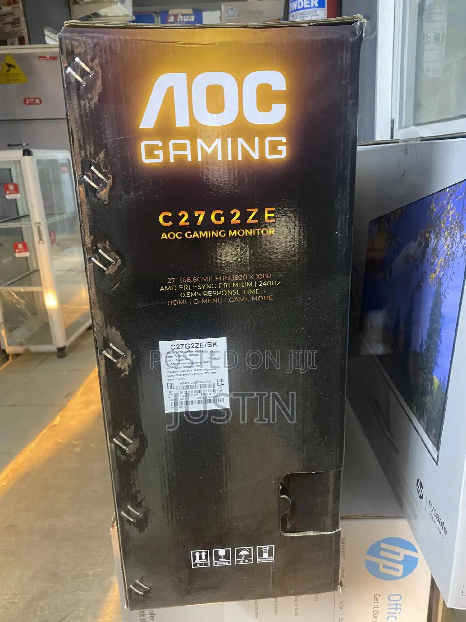AOC C27G2ZE - 27 Inch Full HD 240hz Curved Gaming Monitor