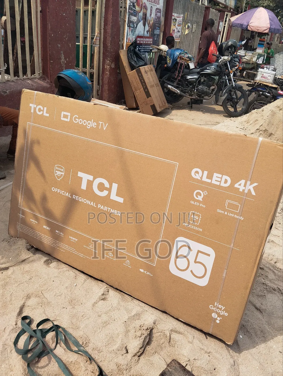 Original TCL 65" QLED Pro 4KUHD Smart Netflix Youtube USB