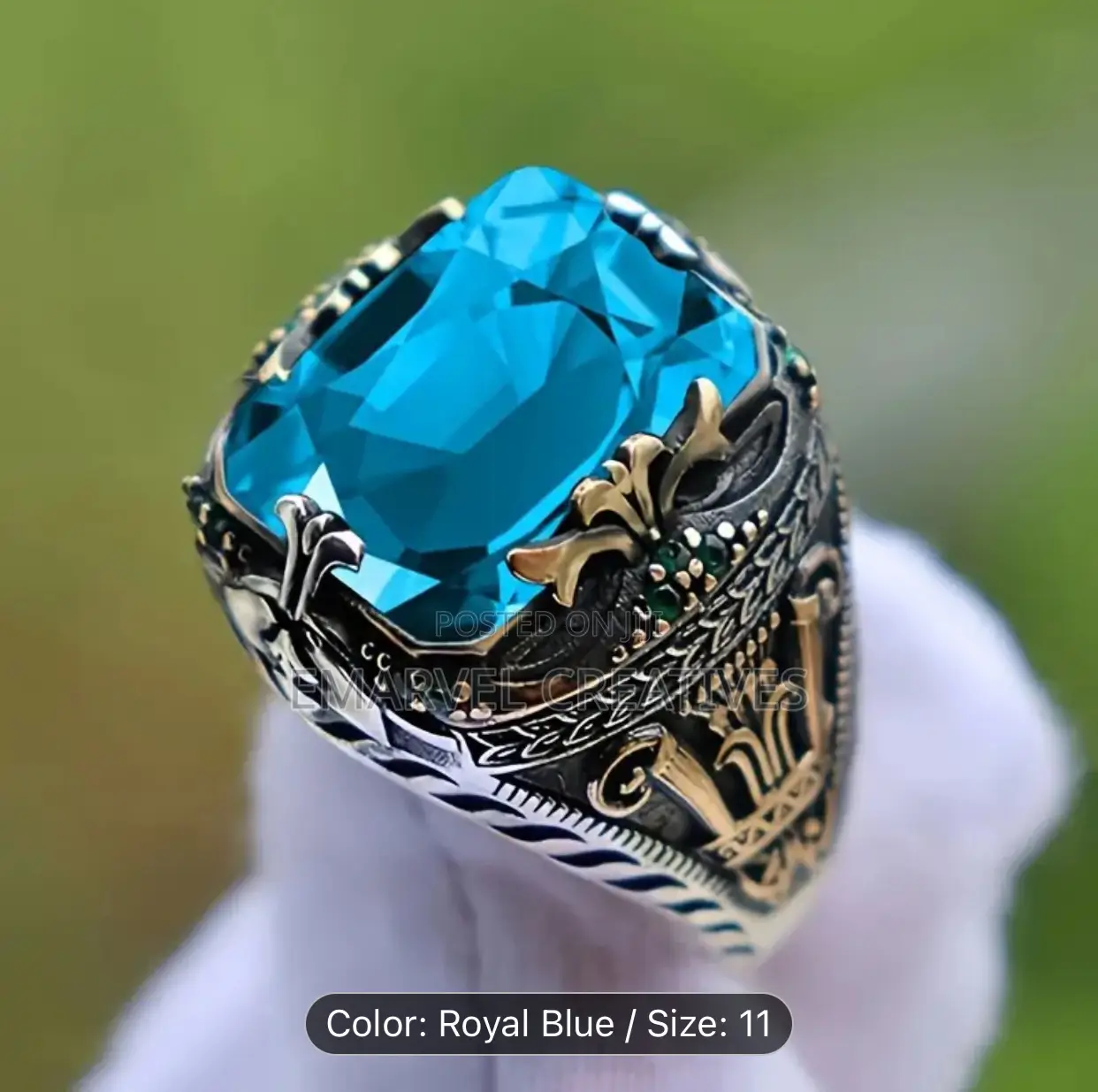 Gemstone Rings Fashionable Popular Simple Hundred Matching