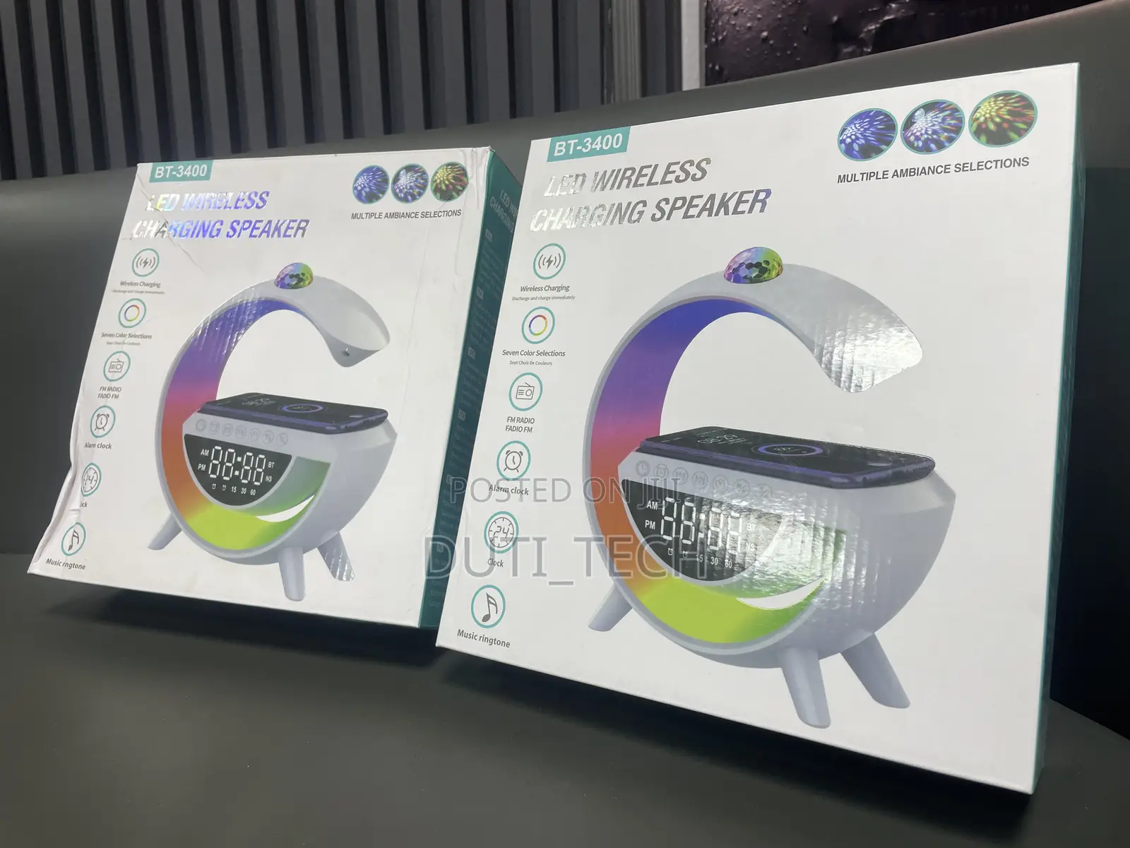 Bt-3400 Led Wireless Charging Speaker