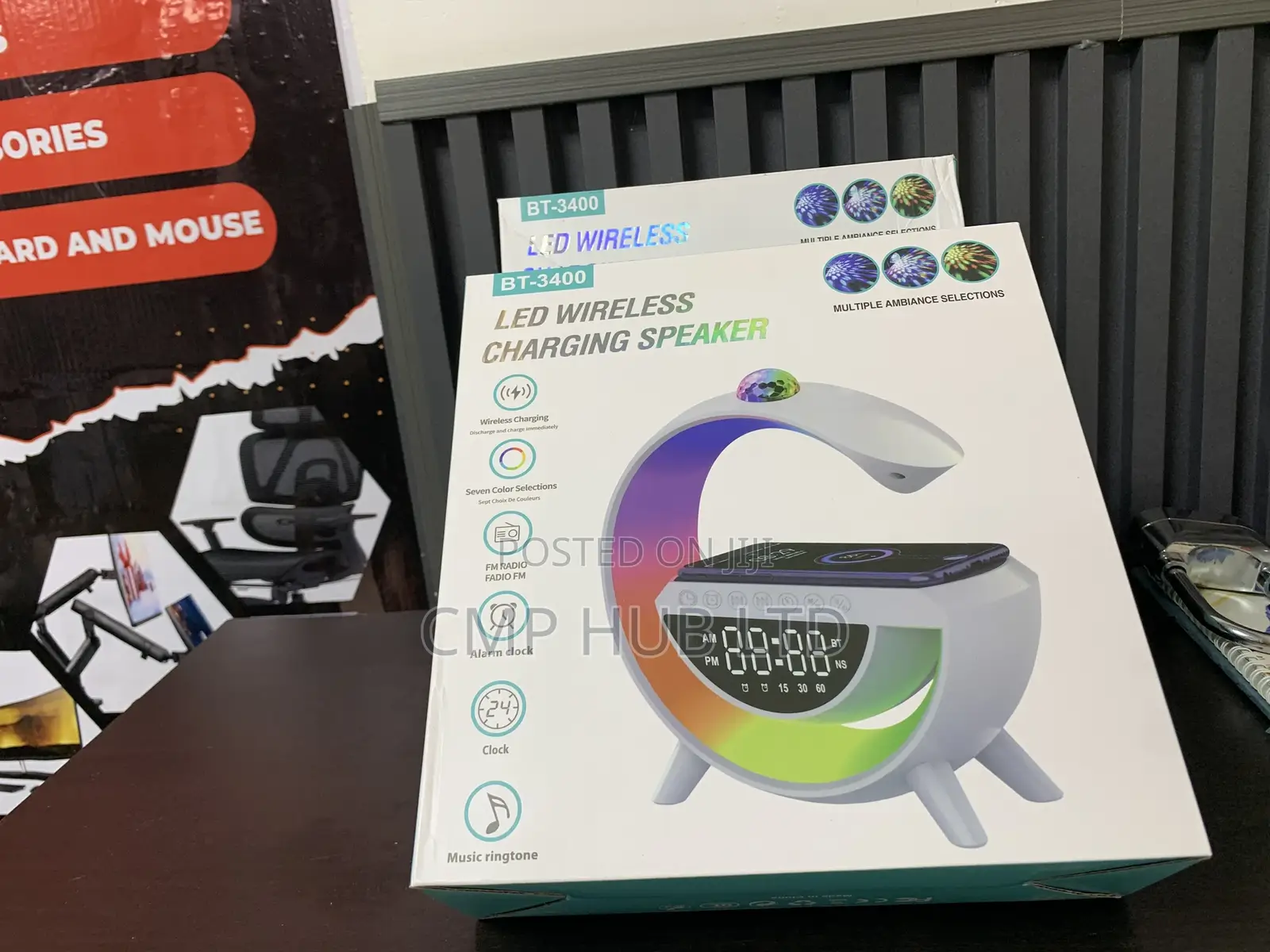 Led Wireless Charging Speaker Bt-3400