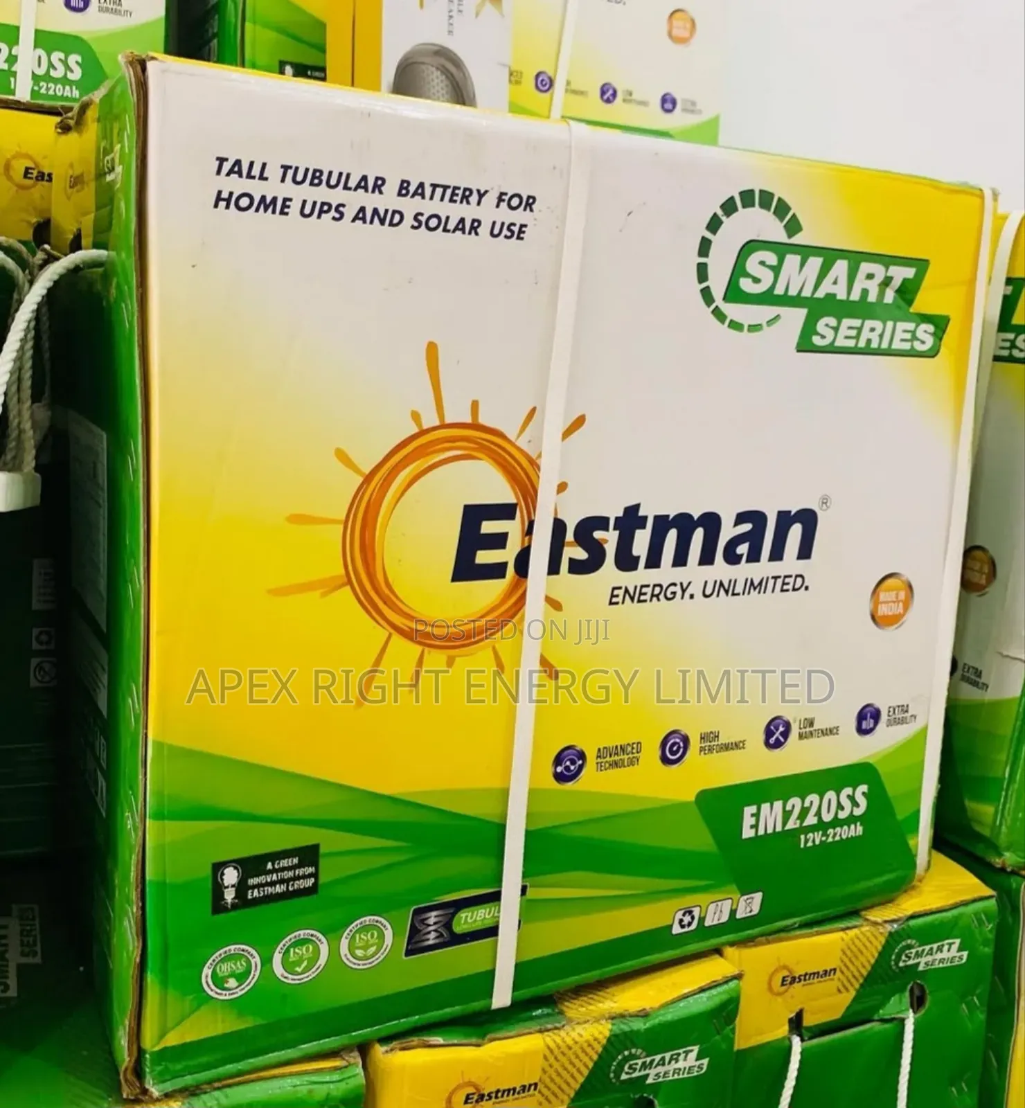 220ah Eastman 12v Tubular Battery