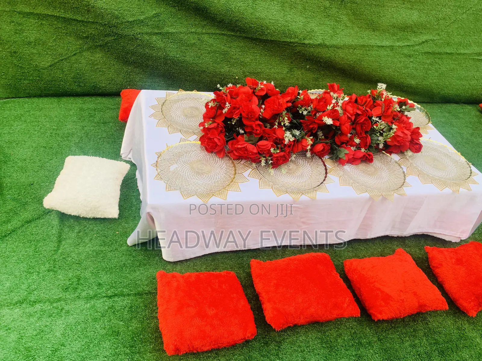 Valentine Picnic Setup and Items Available for Service Rent