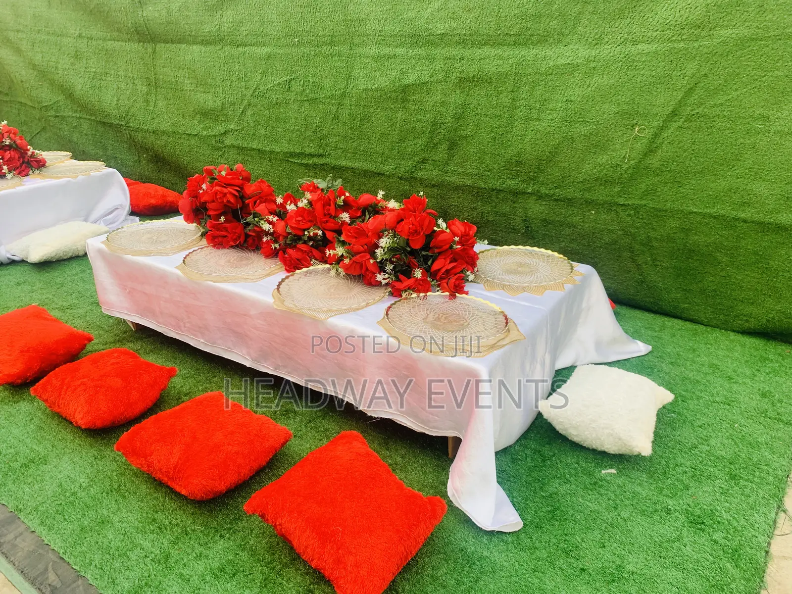 Valentine Picnic Setup and Items Available for Service Rent