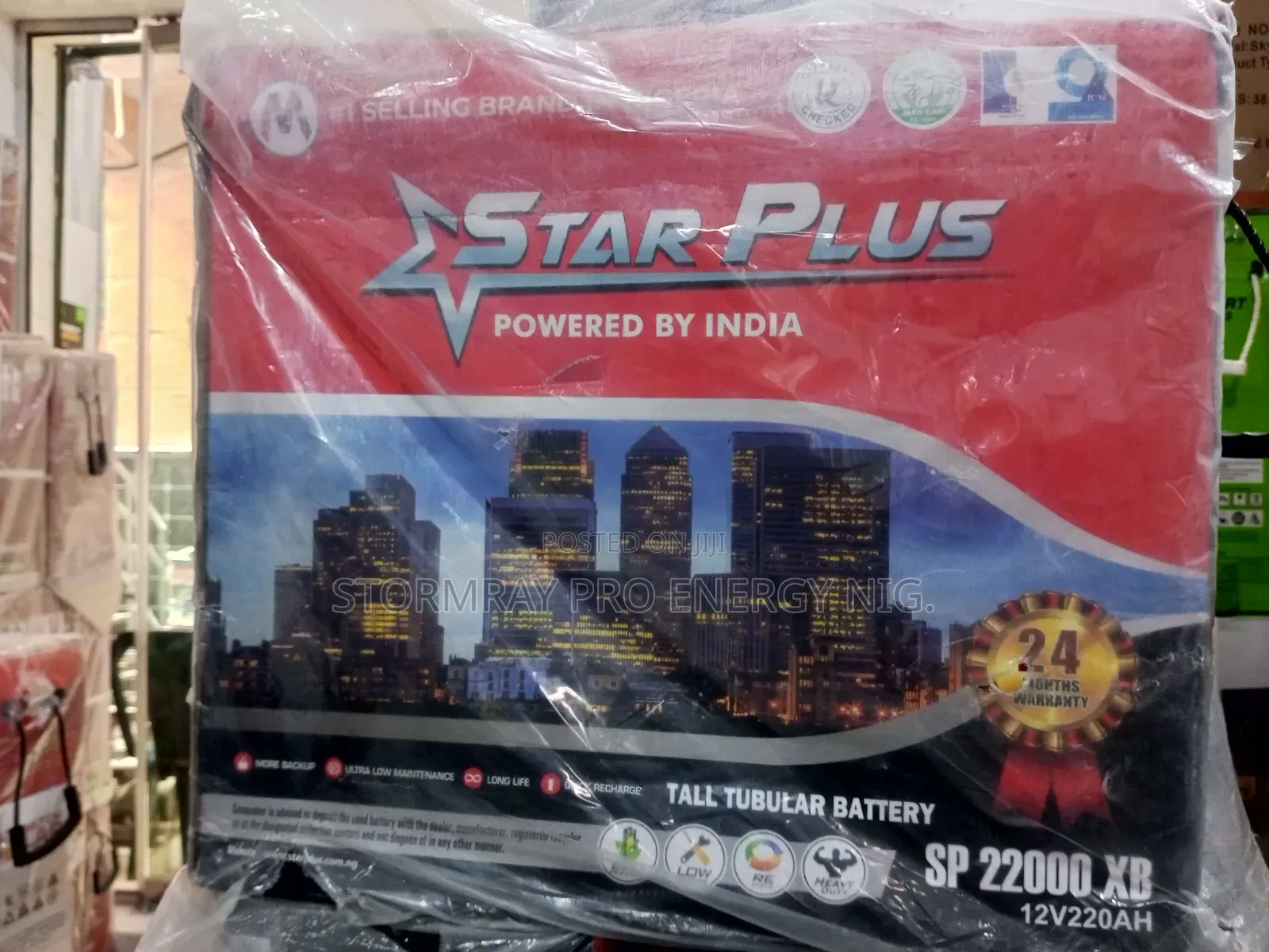 Star Plus 220ah Tubular Battery