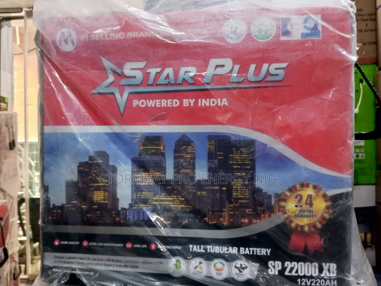 Star Plus 220ah Tubular Battery