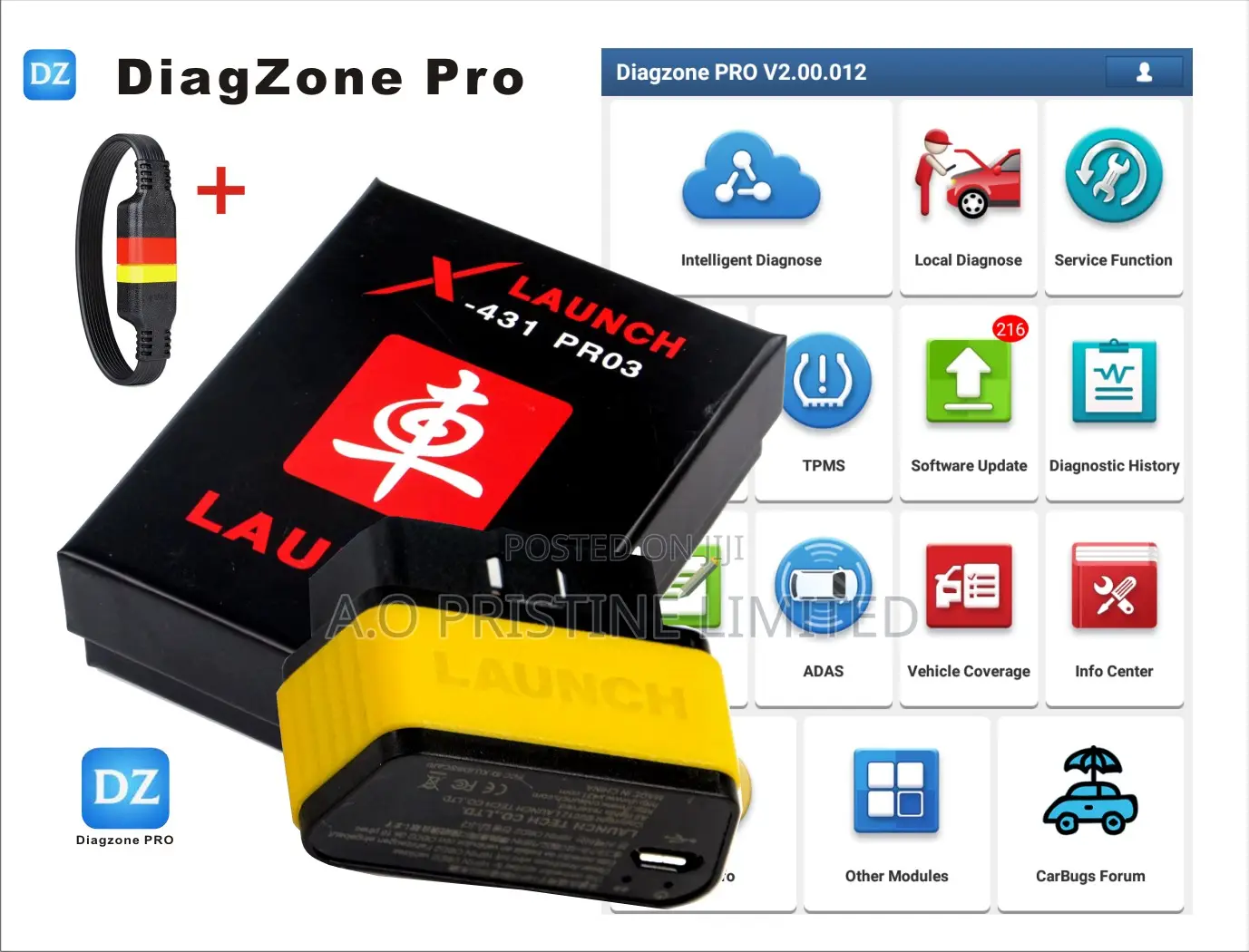 Launch Easydiag for Diagzone Pro