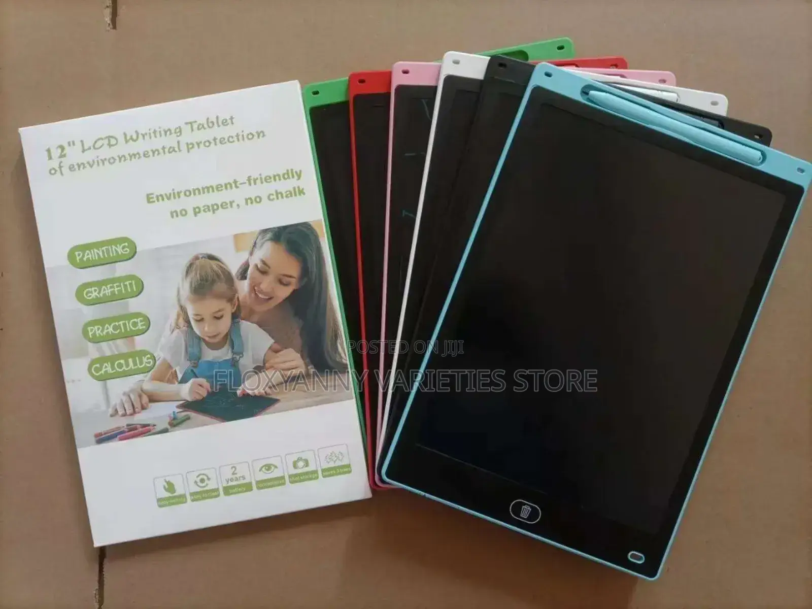 12" Erasable Colourful Children Writing Pad
