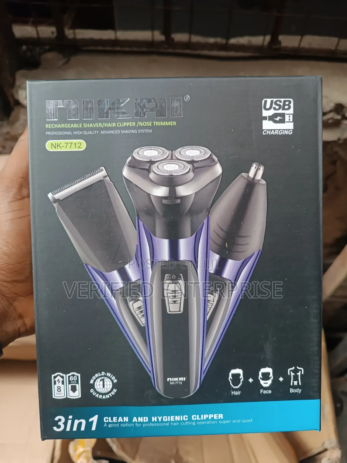 Nikai 3 in 1 Shaver, Clipper and Nose Trimmer