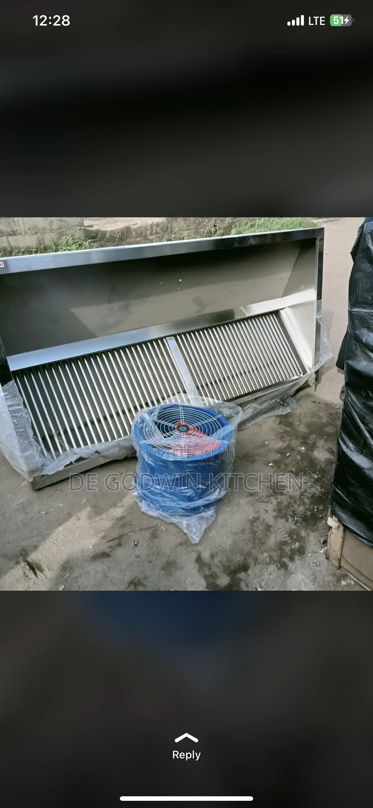 Stainless Steel Kitchen Heat Extractor
