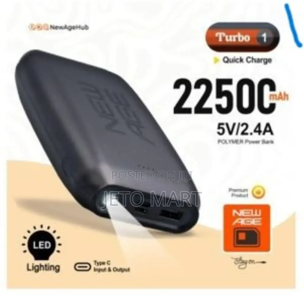 New Age 22500 Fast Charge Type-C With Torch Light