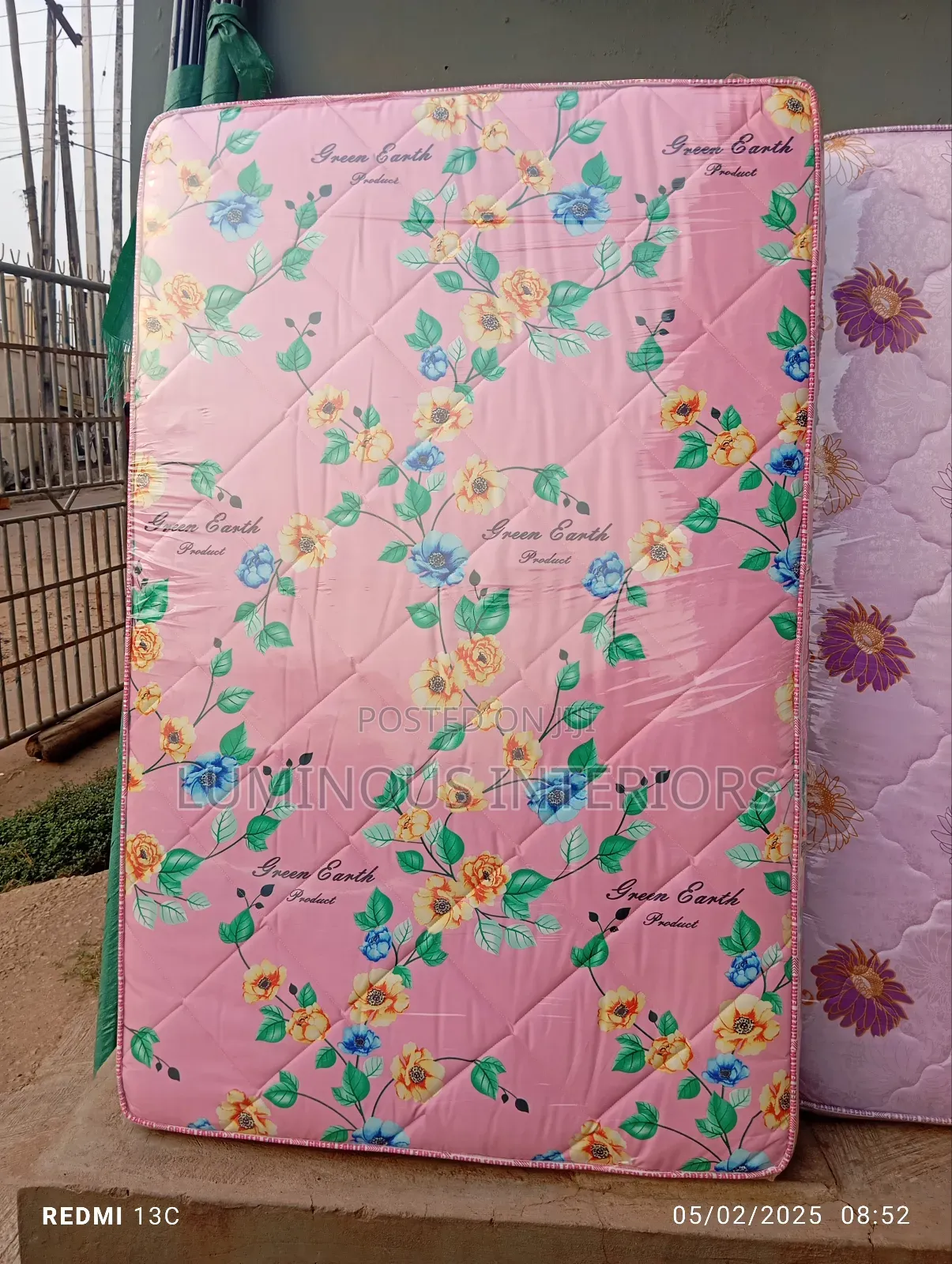 4 By 6ft 8 Inches Semi-orthopaedic Mattress ( Green Earth )