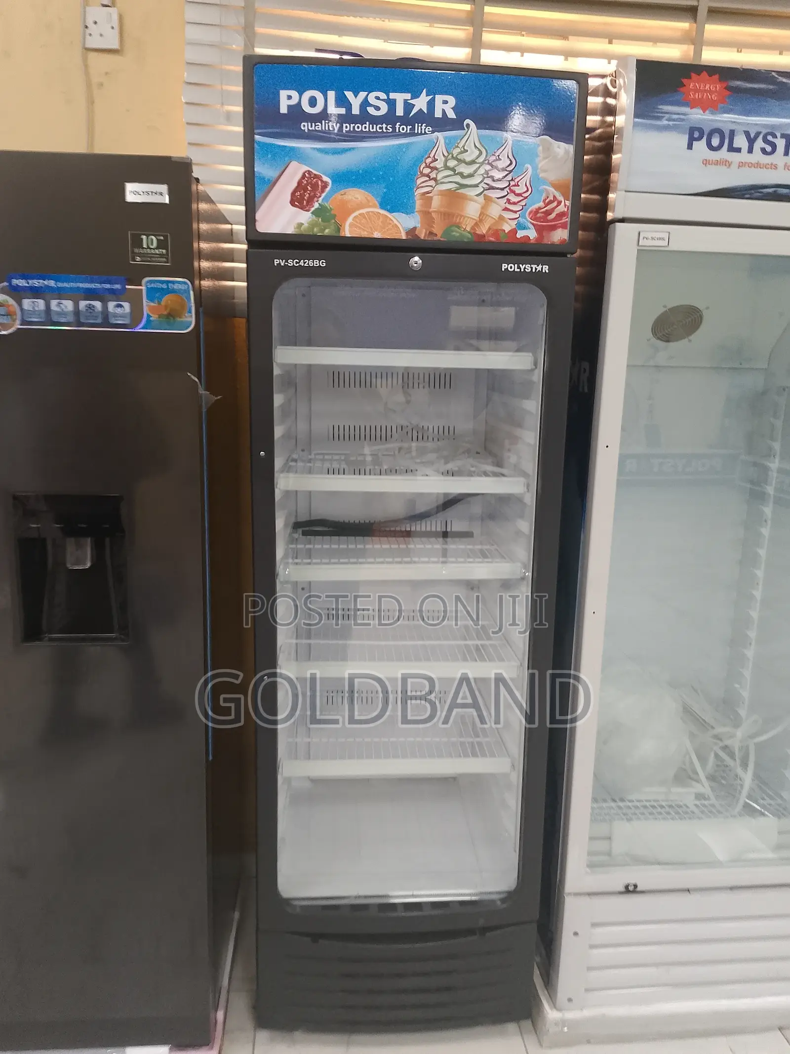 Polystar Pv-sc426bg 350L Showcase Transparent Glass Chiller