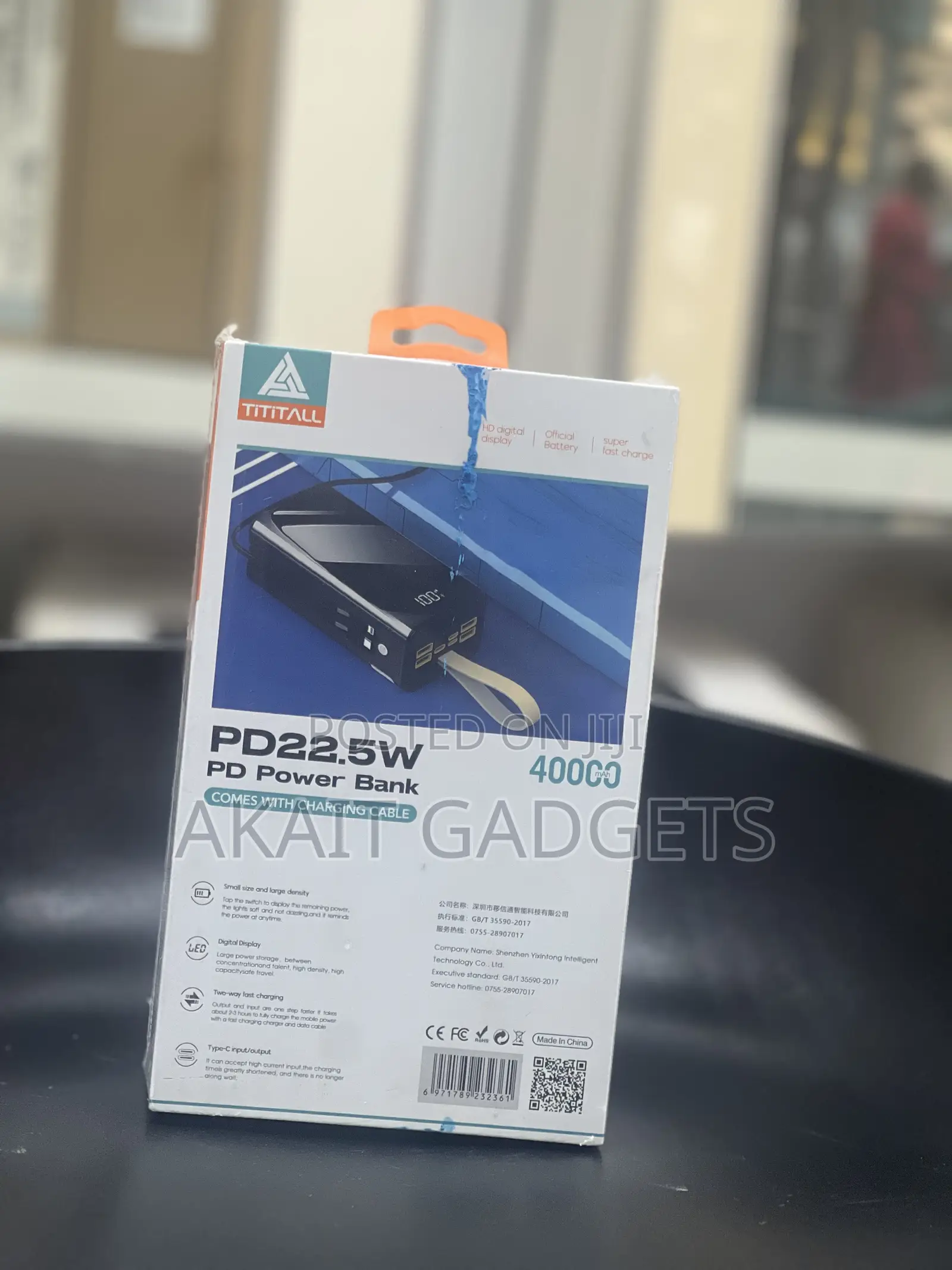 Pd Power Bank 40000 Mah 22.5 Watts