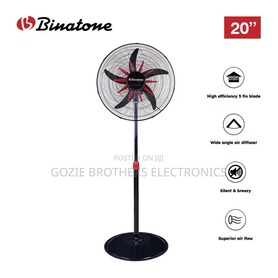 Binatone Standing Fan 18 Inches With 5 Blades