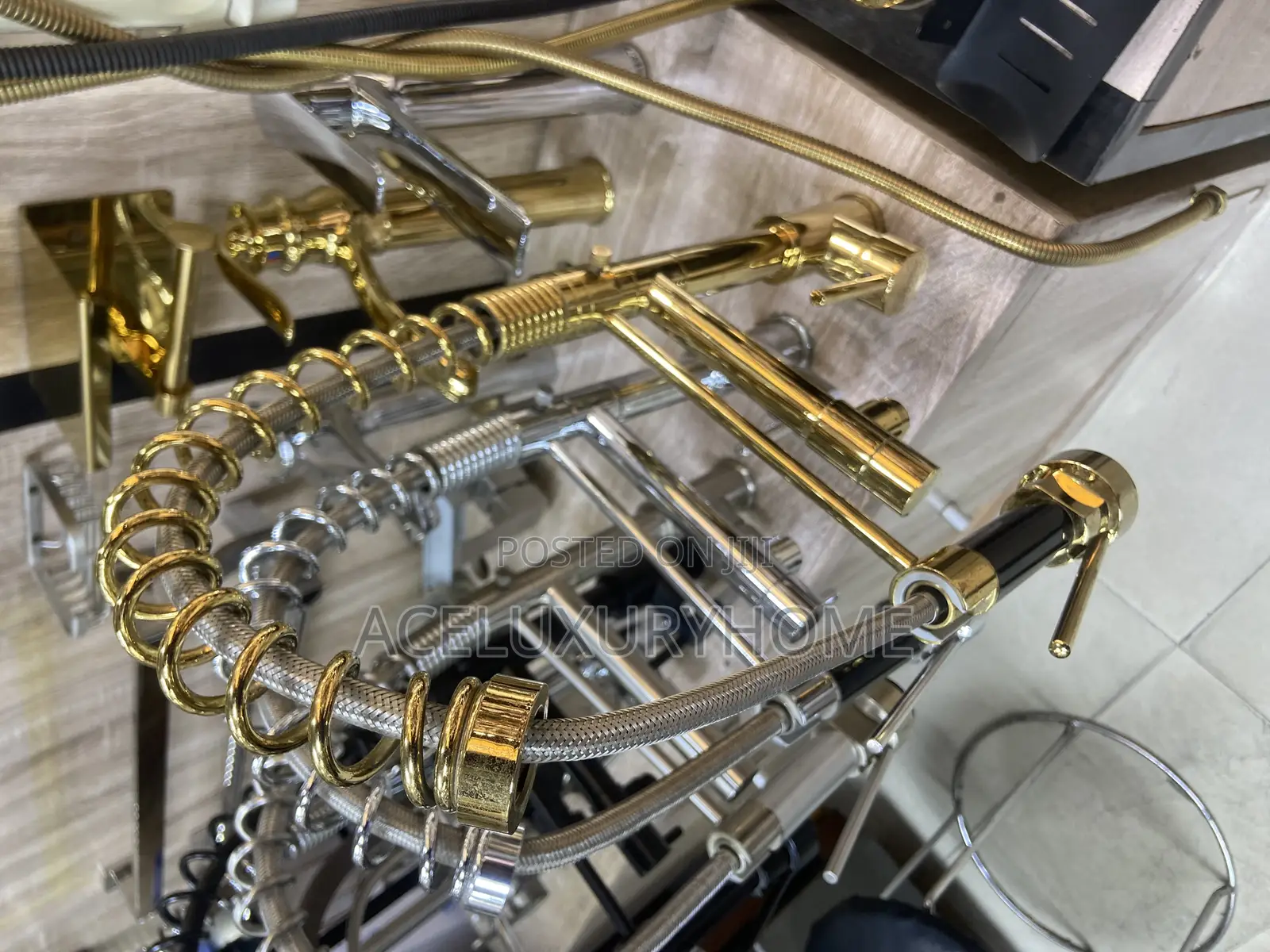 Golden Chain Tap Mixer