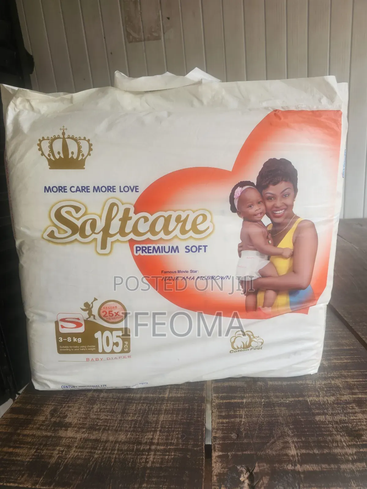 Softcare Diaper Size S, M, L.