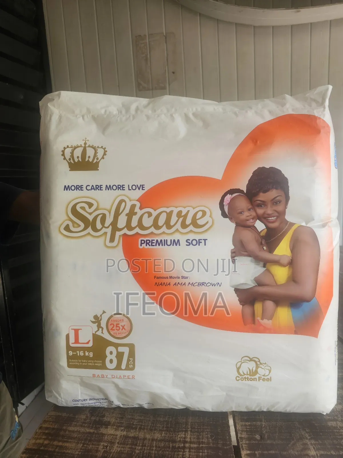 Softcare Diaper Size S, M, L.
