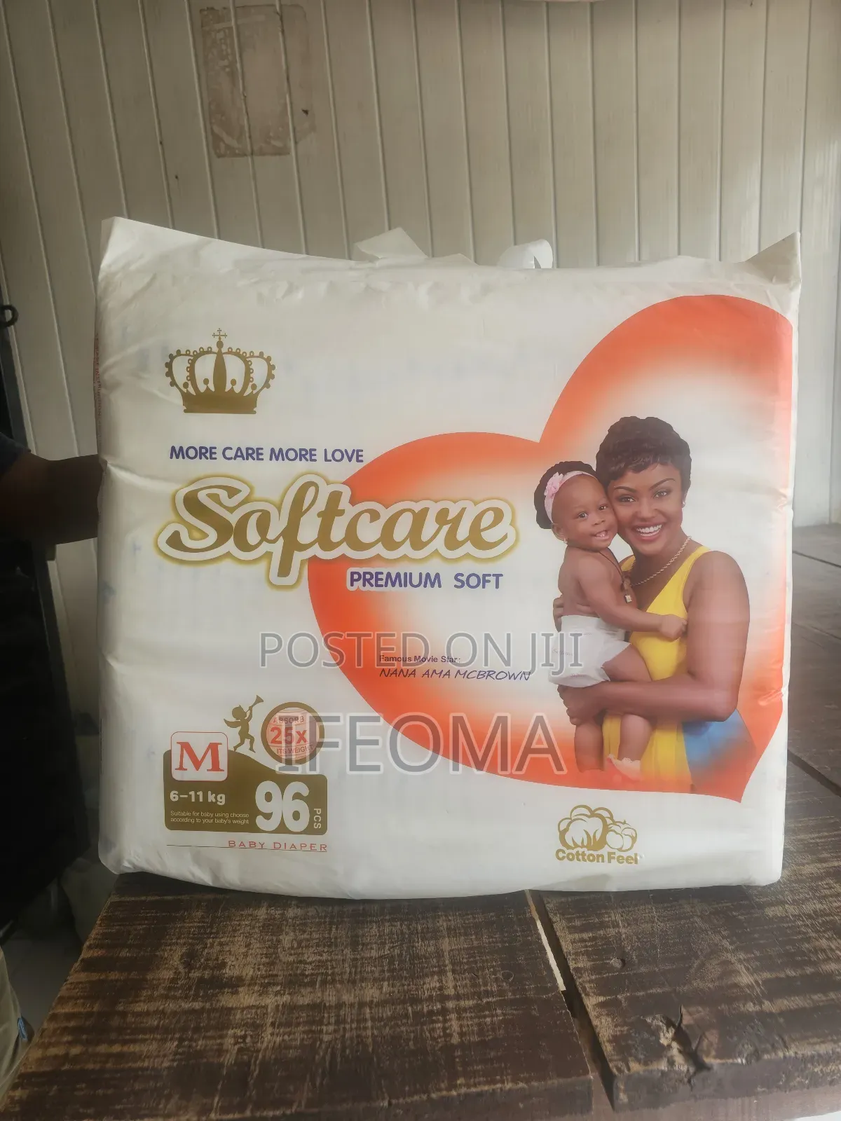 Softcare Diaper Size S, M, L.