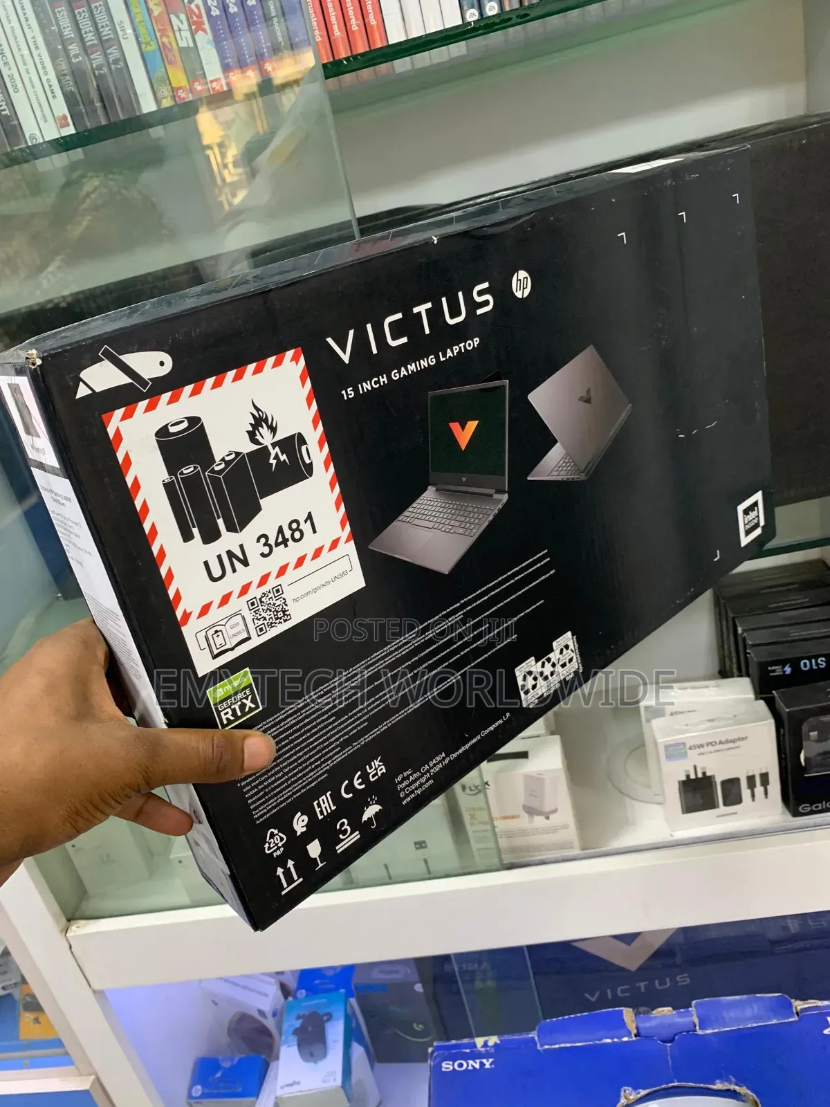 New Laptop HP Victus 16 16GB Intel Core i7 HDD+SSD 512GB