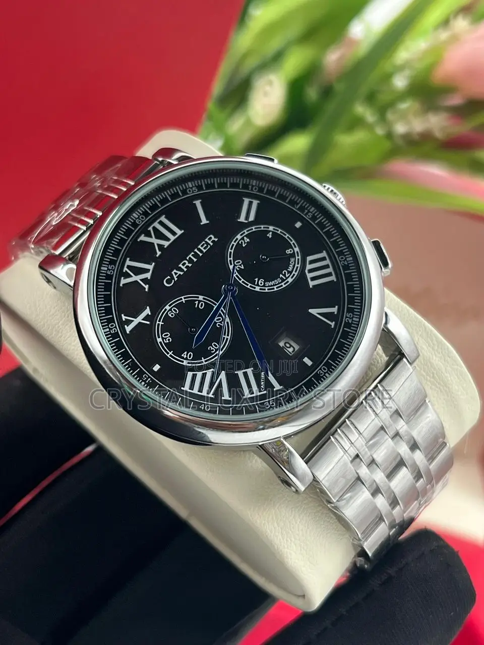 Cartier Quality Luxury Men Chain Strap Wristwatch