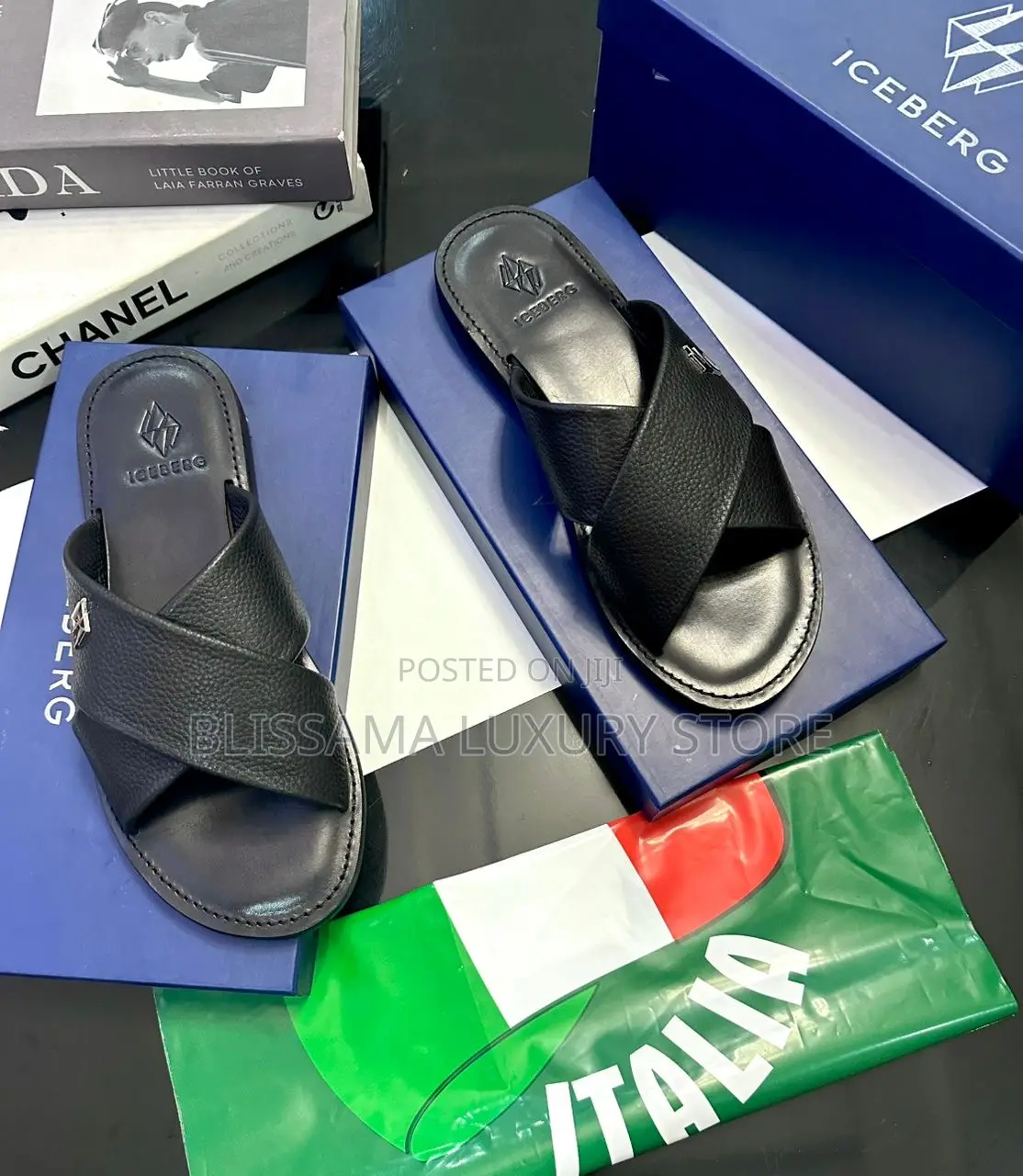 Iceberg Luxury Quality Men Pam Slippers