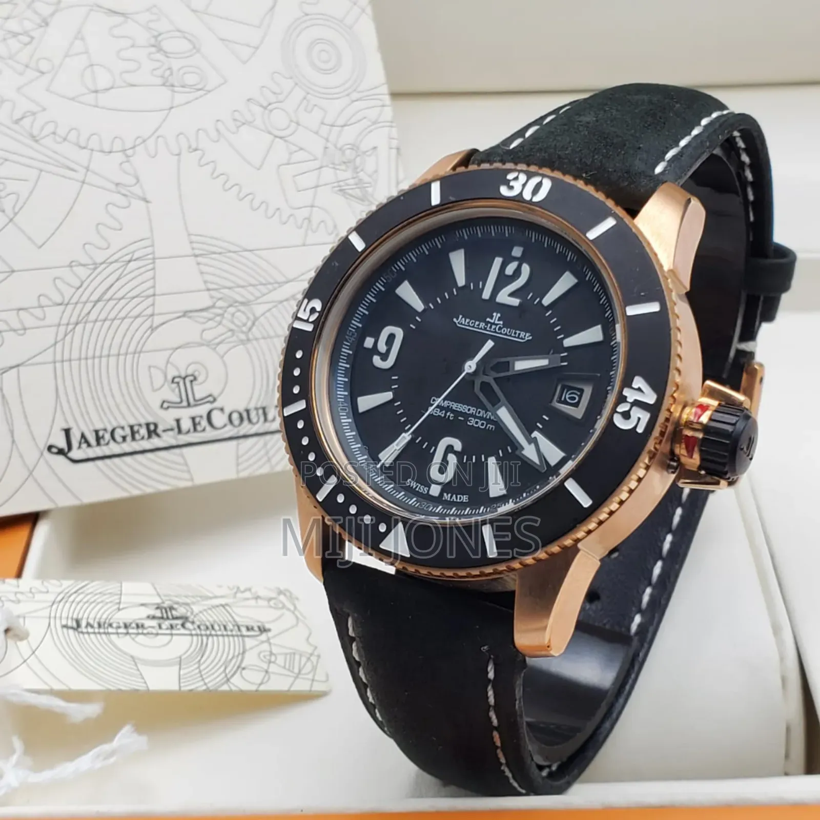 Jaeger-Lecoultre Men Leather Watches