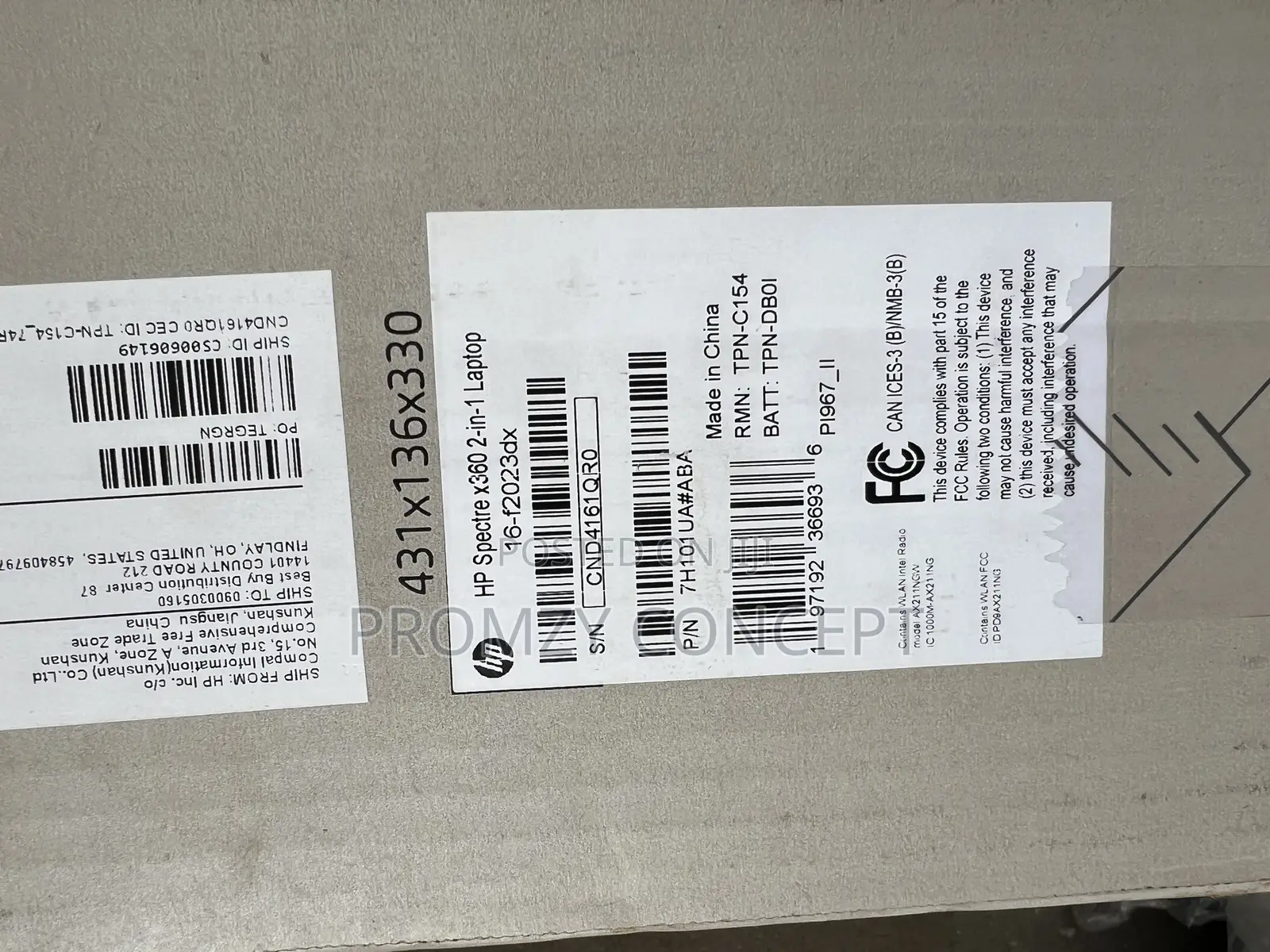 New Laptop HP Spectre 16GB Intel Core i7 SSD 1T