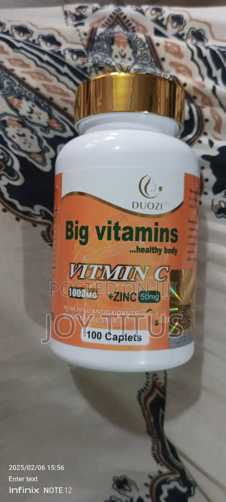 Big Vitamins C 1000mg and Zinc50mg
