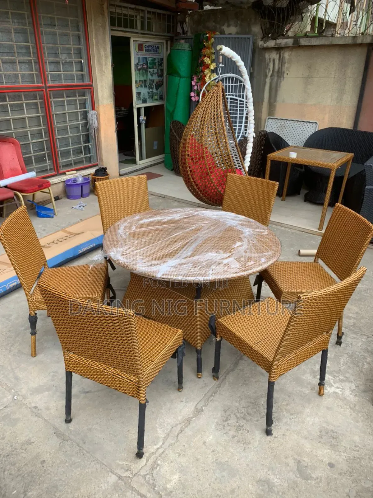 6 Seater Garden Table Set
