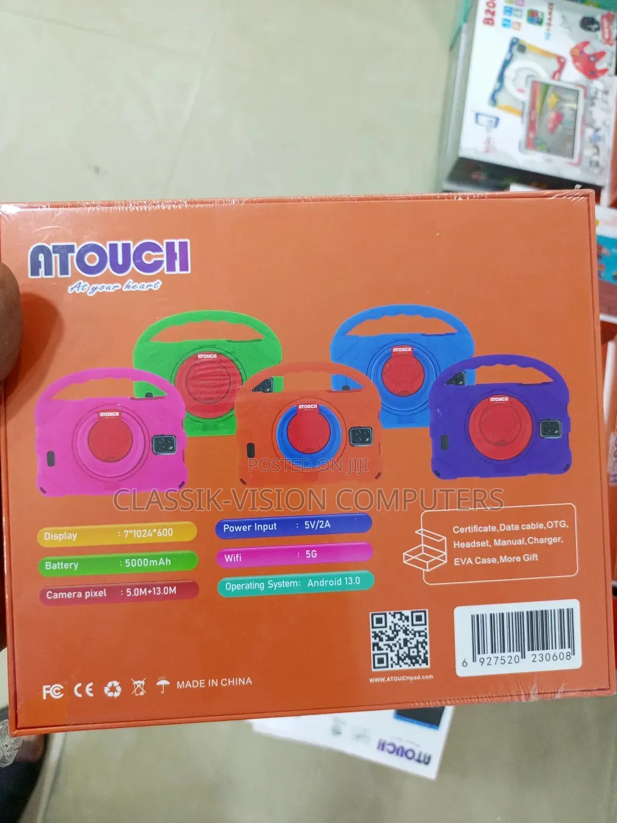 New Atouch Kc66 Kid's Tablet 8gbram 256rom.