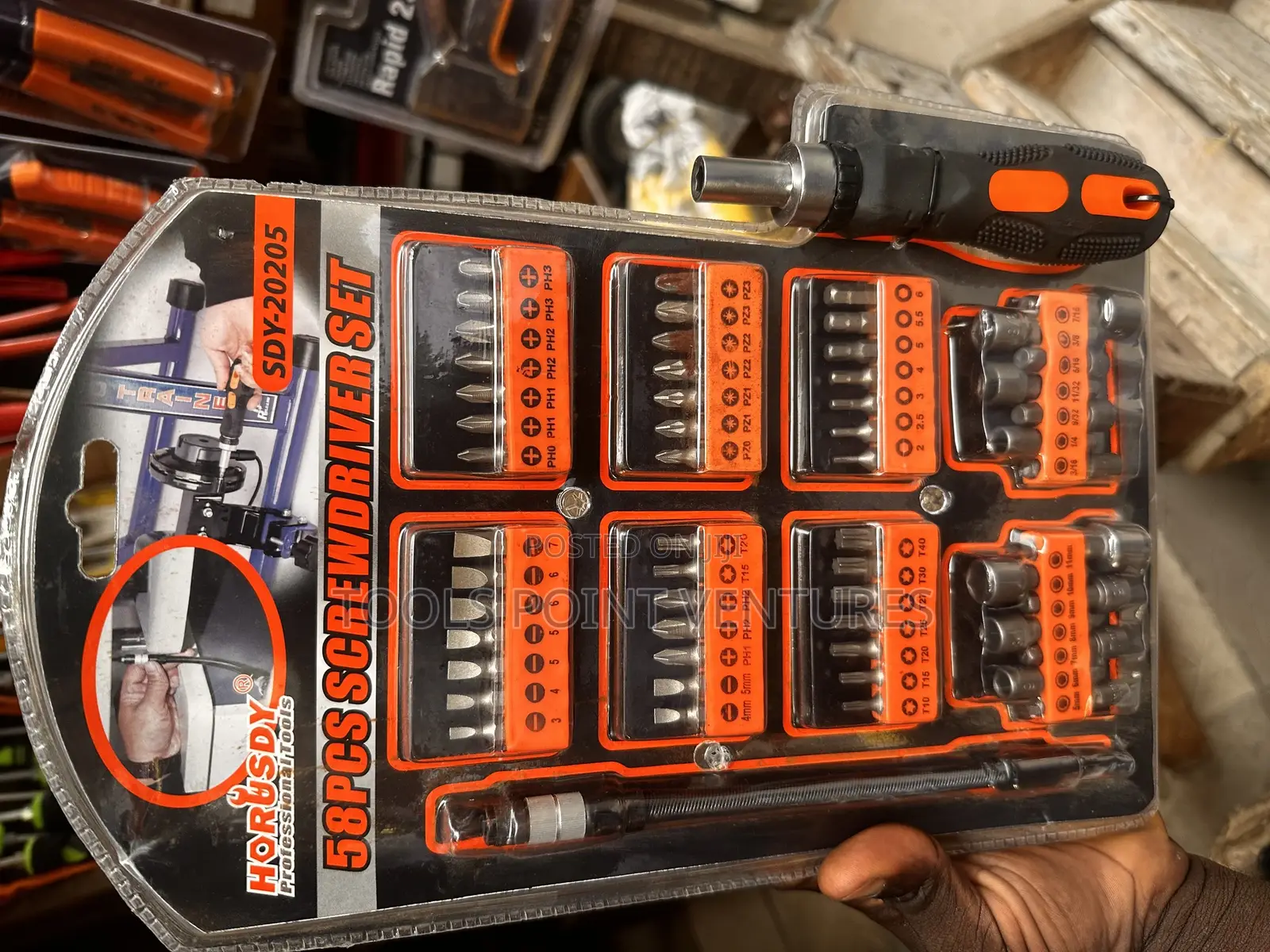 58-Piece Screwdriver Set by Horusdy