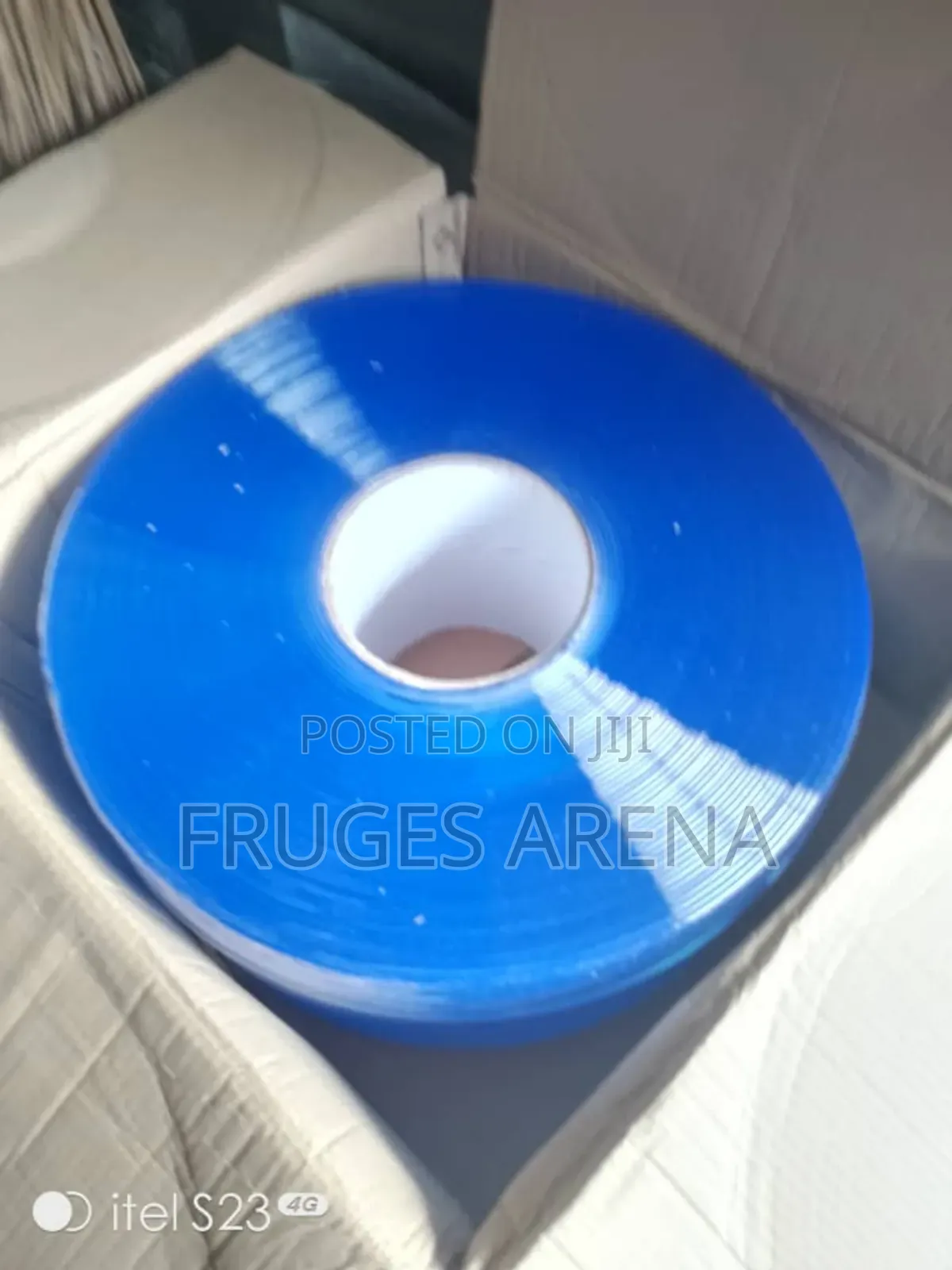3mm X 200mm X 50m PVC Strip Curtains + 3 Galvanized Hangers