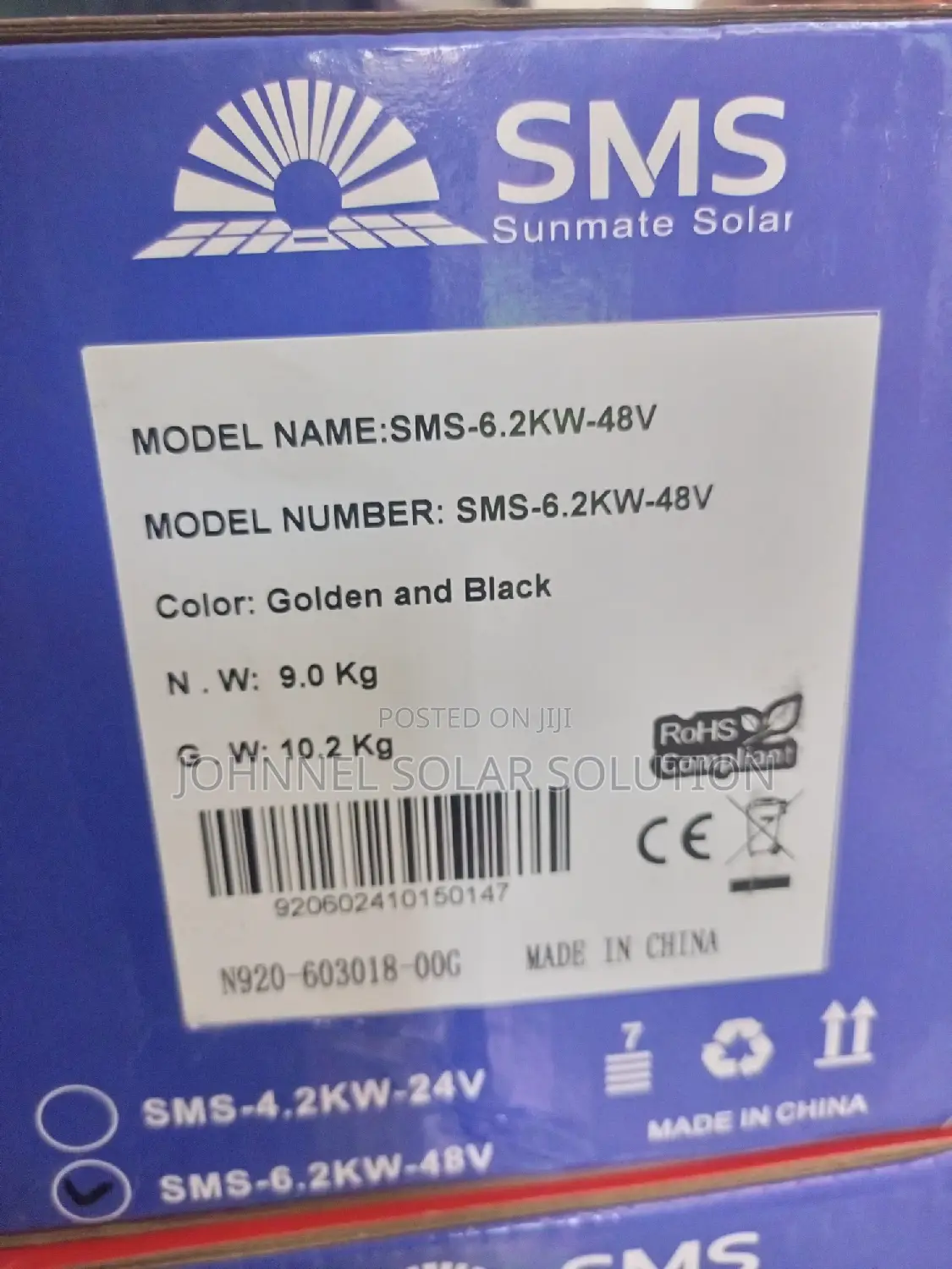 6.2kva 48v SMS Solar Hybrid Inverter