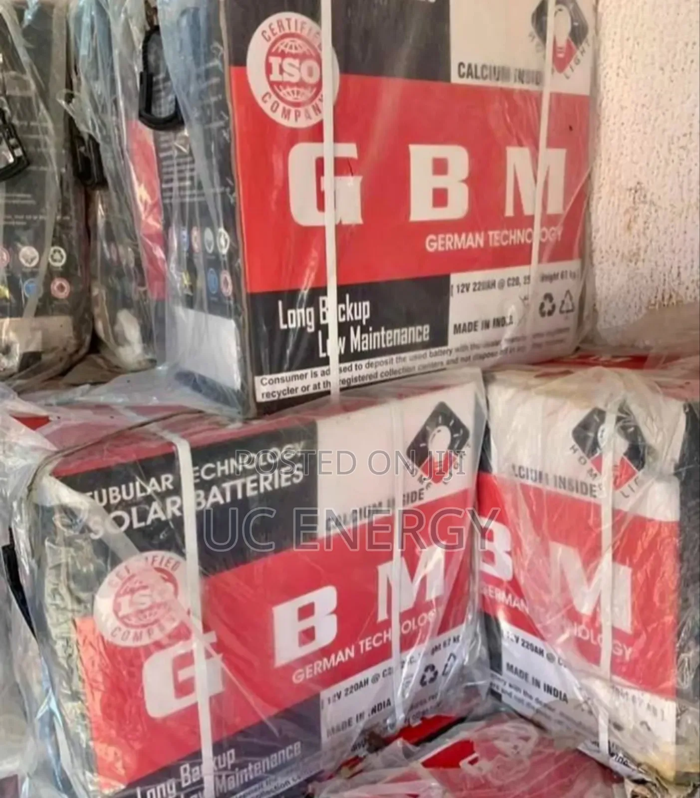 220A GMB Tubular Battery 12volt