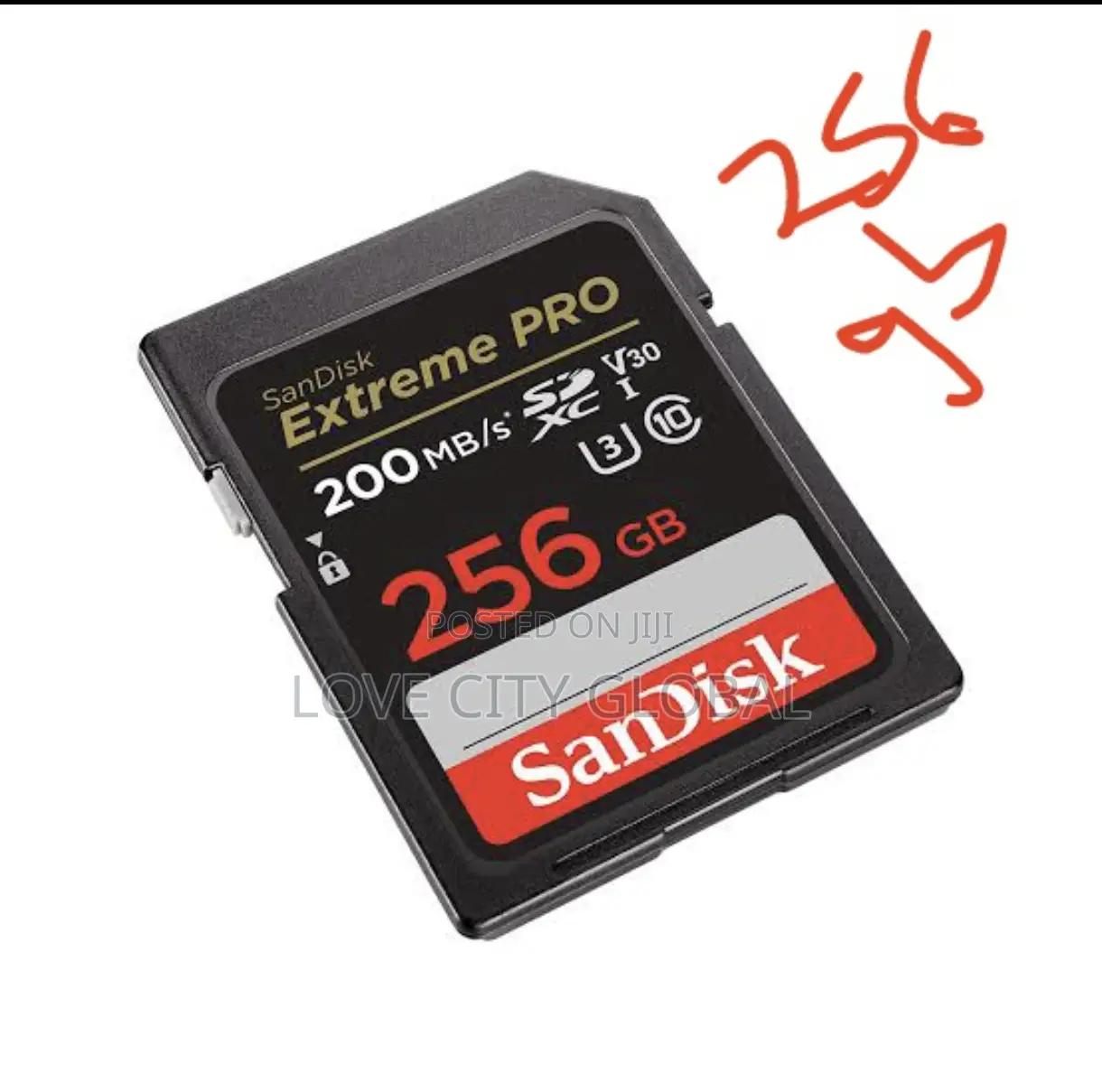 Sandisk 256GB SDXC 200mb/S Extreme PRO Camera Memory Card