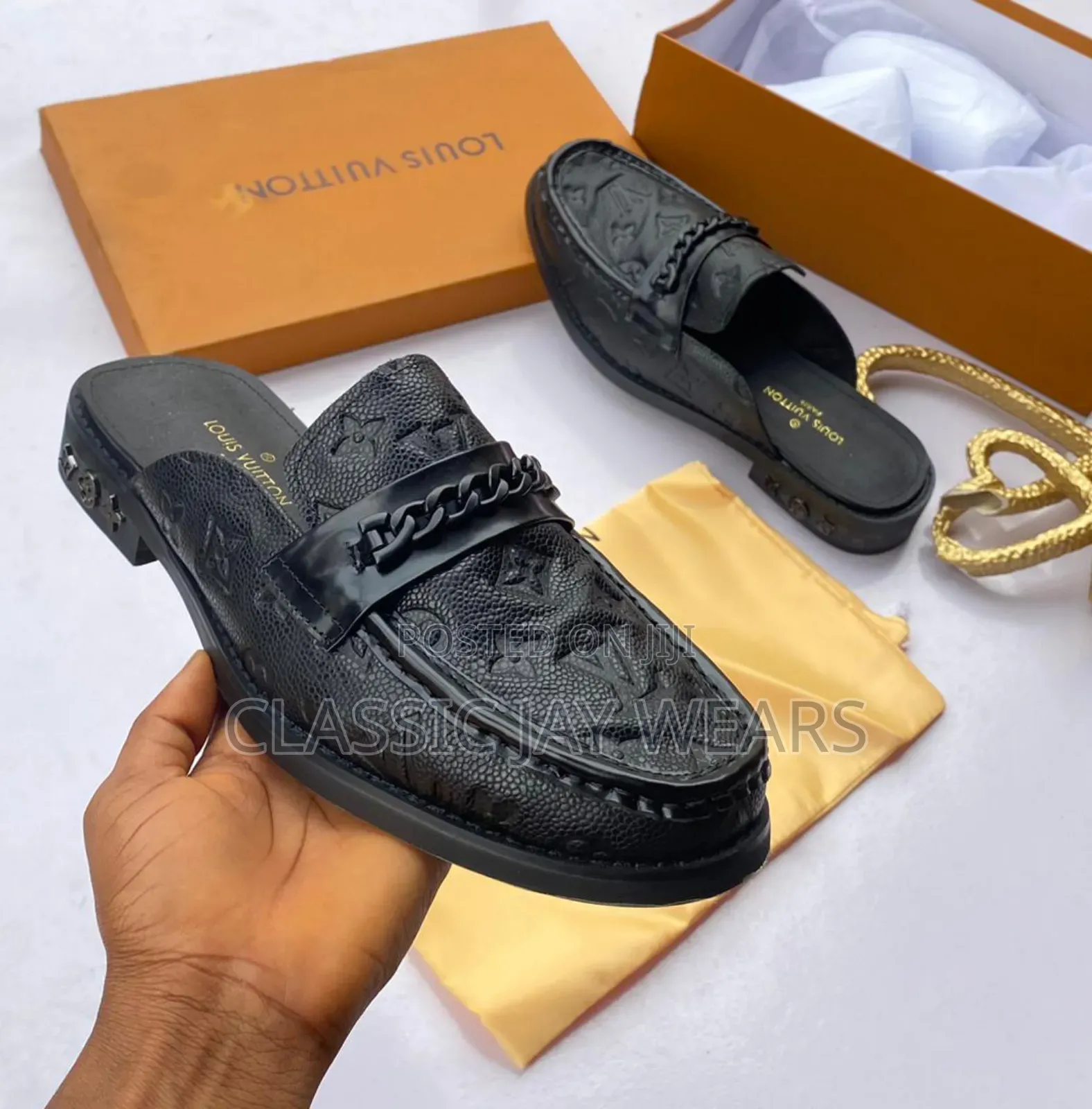 LOUIS VUITTON Half Shoe Available in Sizes