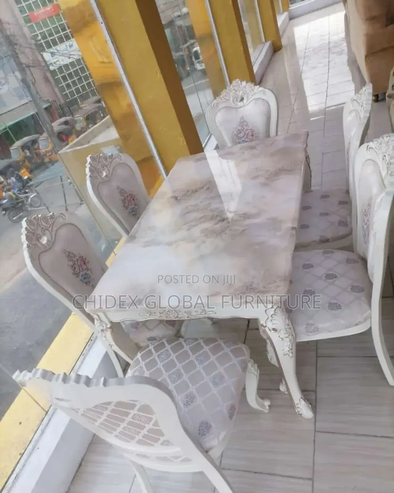 Royal Six Seat Dining Table Set