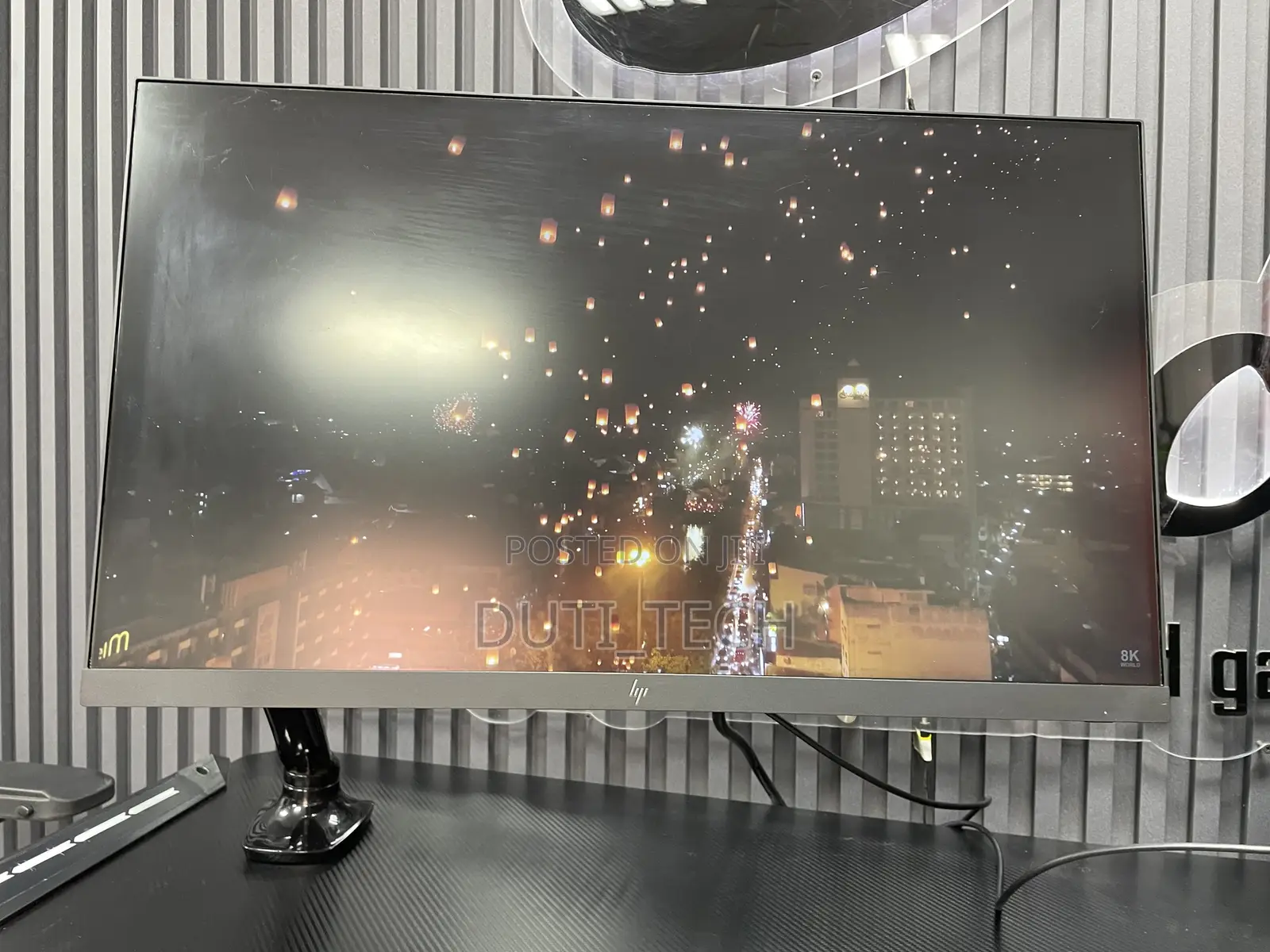 Hp E24 G5 24” FHD Ips Monitor With Single Gas Monitor Arm