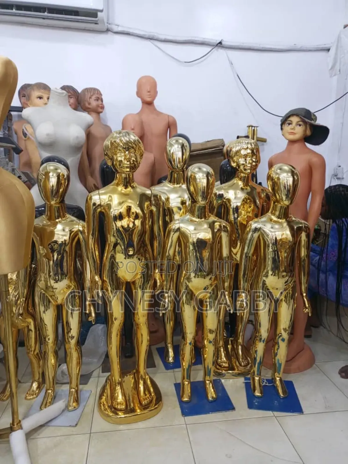 Children Gold Mannequins