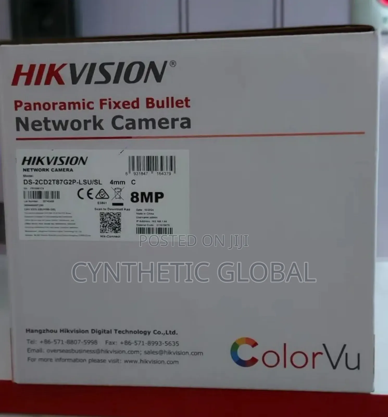 DS- 2cd2t87g2p- -LSU/SL 4mm Hik 8mp Ip Colorv Bullet Camera